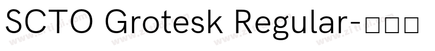 SCTO Grotesk Regular字体转换